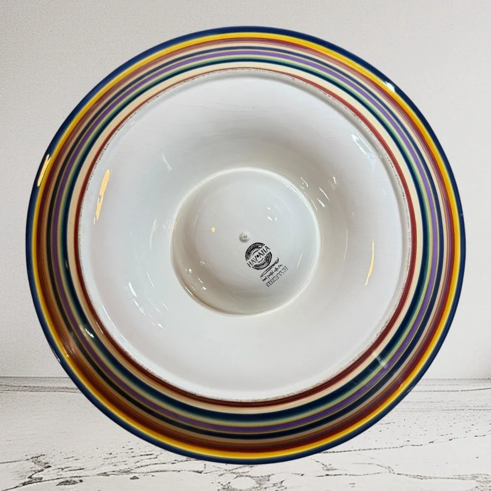 Havana by Tabletops Unlimited Chip and‎ Dip Serving Tray Multicolor 13